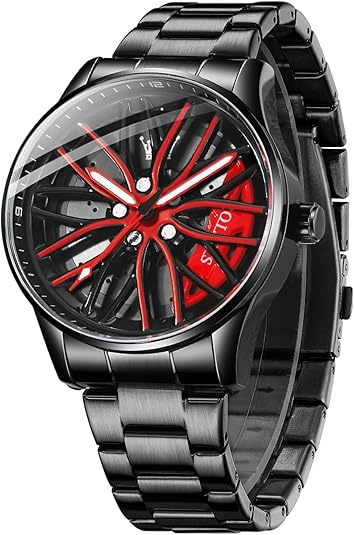 Men Watch Blue Gold Analog Quartz Stainless Steel Waterproof Luminous Date Luxury Casual Watch
