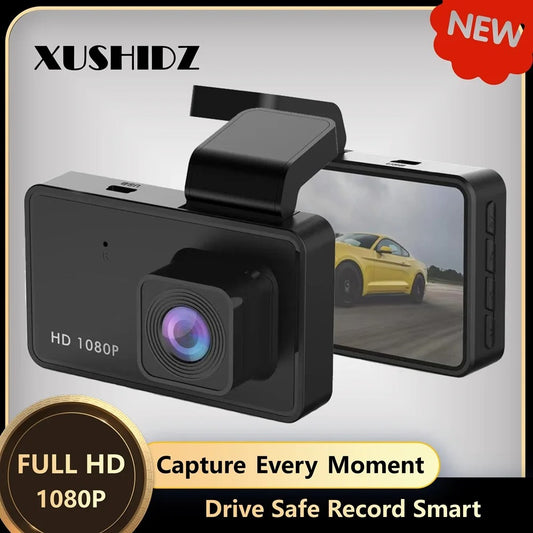 1080P HD Dash Cam – Night Vision, Loop Recording & Parking Monitor