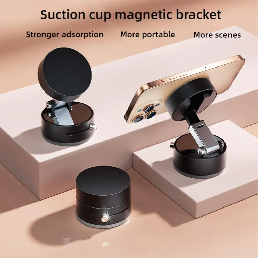 360° Magnetic Suction Phone Mount – Hands-Free & Double-Sided