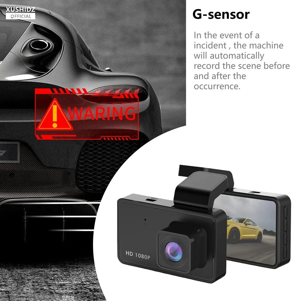 1080P HD Dash Cam – Night Vision, Loop Recording & Parking Monitor