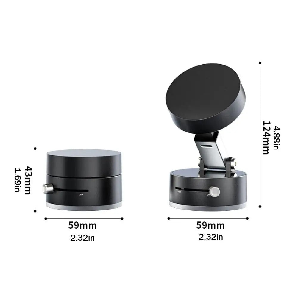 360° Magnetic Suction Phone Mount – Hands-Free & Double-Sided