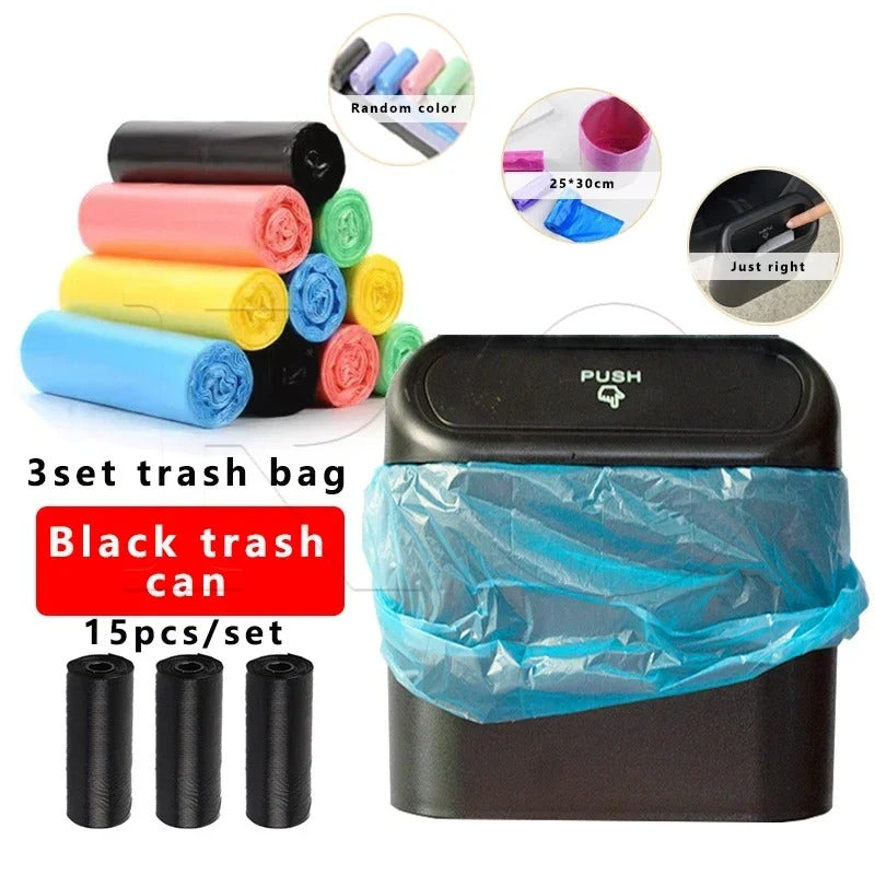 Universal Car Trash Bin – Compact Hanging Vehicle Organizer